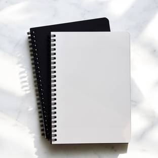 INNAXA A5 Black Cover Blank Notebook,A5 Journal, 100 GSM Paper A5 Notebook Blank 120 Pages