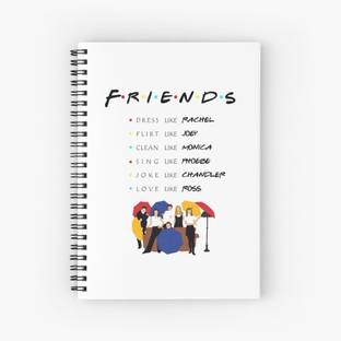 craft maniacs F.R.I.E.N.D.S NOTEBOOK A5 Diary RULED 160 Pages