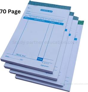 RTC Estimate slip Approval Slip 70 pages each estimate pad Regular Bill Book Unruled 70 Pages
