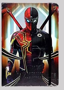 Vintager Spider-Man Notebook Diary For Superhero Fans For Office Work,& For Personal Use A5 Diary Ruled Pages 120 Pages