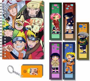 craft maniacs ANIME DIARY & FREEBIE BOOKMARKS WITH KEYCHAIN A5 Notebook RULED 160 Pages