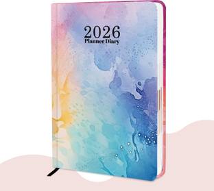 alDivo Designer Cover Hard Bound 2026 Diary with Dates I Daily Planner Diary 2026 I A5 Diary Ruled 344 Pages