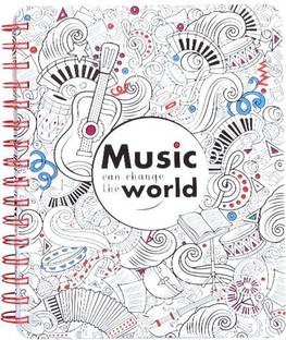 Doodle Dancing Spiral Bound Paper Finish Diary Notebook, Size 8 X 6.5 inches, Ruled, 192 Pages, 80GSM Regular Notebook Ruling 192 Pages