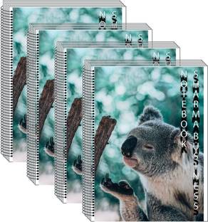 KRASHTIC A4 White 200 Page A4 Notebook Plain PaperPack of 4 A4 Notebook Unruled 200 Pages
