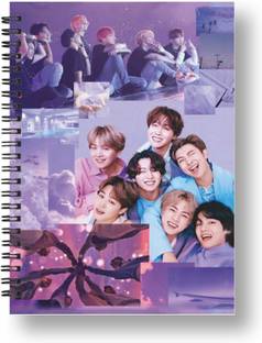 Papco BTS NOTEBOOK A5 Diary Ruled 144 Pages