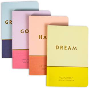 MyOfficeDesk Pursuit A5 Personality Journals | Diaries | Notebook combo set A5 Notebook Ruled 192 Pages