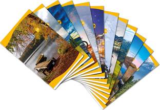NAVNEET Youva Soft Bound Long Book 17x27 cm Regular Notebook Single Line 172 Pages