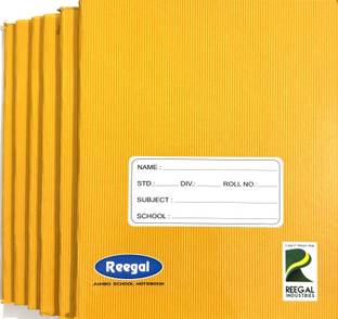 REEGAL Single line Note book, 172 Pages, Brown Cover Notebook Regular Notebook Single Line 172 Pages