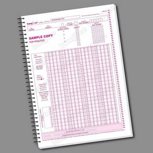 Bungbee UPSC OMR Sheets Prelims for 2025 180 MCQs -200 Pages / 100 Sheets Spiral Booklet A4 Notebook Ruled 200 Pages