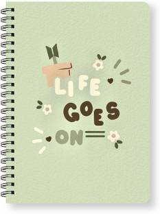 Raptech Spiral-Wiro Hard bound A5, Notebooks, For Writing Personal, Students (11854) A5 Diary Ruled 144 Pages