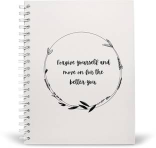 PurpleBees BETTER YOU Quotes Diary A5 | Motivational Diary A5 Diary Unruled 160 Pages