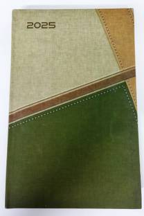 Pixel Water Green A5 Diary 2025 Ruled With Planner 384 page 204 Pages