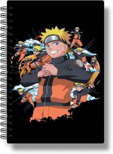 buddytales Naruto Black A5 Notebook unruled 140 Pages