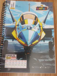 ARFAT Notebook A4 Notebook Single rule 266 Pages