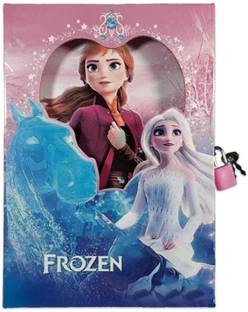 Art Bundle Barbie Big Size Diary with Lock Case for Kids Gifts Options - 21.5 * 15 * 3 cm cm ( Pack of 1) A5 Diary Ruled 60 Pages