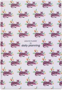 Happening Hippo Nondated Planner Daily Diary, To-Do List for Gratitude Journal A5 Planner Use the undated 6-Month Planner to Reach Your Weekly and Monthly Goals. 100 Pages