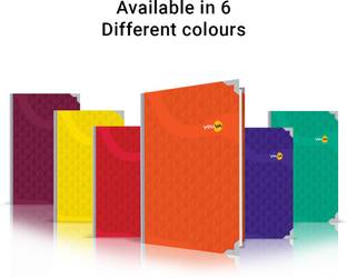 NAVNEET Youva Case Bound My Notes 21x33 cm Regular Notebook Single Line 288 Pages