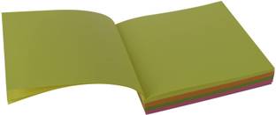 FRKB 5 x 5 Inch Multicolor Tear-Off Notepad Organizer Writing Notes Pocket-size Note Pad Unruled 220 Pages