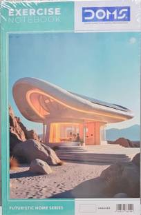 DOMS Landmarks Series | Hard Bound Notebook | 33 x 21 CM | Regular Notebook | Futuristic Homes | UNRULED | 400 Pages