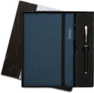 Doodle Undated Executive Gift Set | Vegan Leather Notebook + Stylish Pen with Stylus A5 Notebook Beautifully packed in an Elegant Gift Box (Notable Gift Set 8) | Ruled 192 Pages
