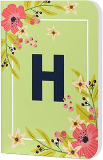 AccuPrints Initial H Premium Soft Bound Notebook A5 Diary Ruled 200 Pages