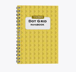RJPRINTS Dot Grid Notebook A5 Notebook Plain 144 Pages