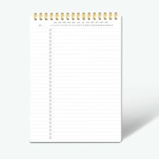 TOWNE To Do List Notepad Spiral Planner, Daily Task Tracker with Wide Lined Notebooks B5 Note Pad Ruled 60 Pages