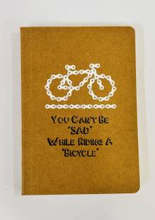 BLISSTO Brown Diary A5 Diary Ruled 150 Pages