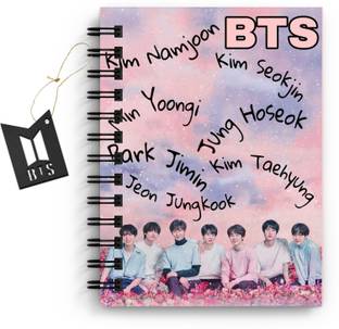 DI-KRAFT BTS Boys Printed Diary for Home and office use(6*8Inch) A5 Diary Unruled 160 Pages