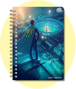 craft maniacs CRICKET 2024 NOTEBOOK COLLECTION A5 Diary RULED 160 Pages