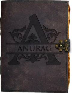DI-KRAFT Handmade Classic Design Leather-ANURAG Printed Diary A5 Diary Unruled 200 Pages