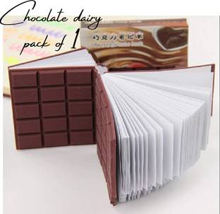 Extraposh Chocolate Shaped Notebook Diary very attractive for kids Mini Diary unrulled 120 Pages
