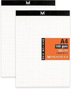 MENORAH Memo pad A4 Note Pad Dot Grid 50 Pages