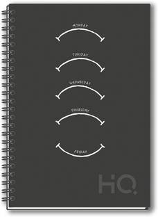 NAVNEET HQ Case Bound Note Book U.V Wiro Corporate Edge Book A5 Notebook Single Line 192 Pages