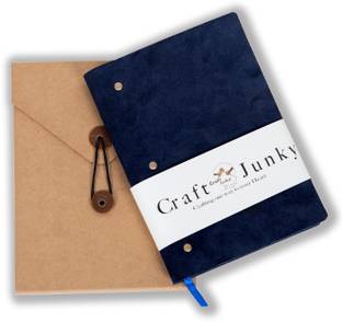 CRAFT JUNKY Leather diary A5 Journal Ruled 204 Pages