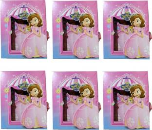 Furnish Marts Sofia fancy Diary with Lock Case for Kids Gifts Options-Pack of 6 A6 Diary Yes 60 Pages