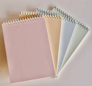 TWONE Graph Top Spiral Bound Notebooks A5 Note Pad Grid 120 Pages
