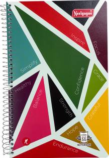 NEELGAGAN Spiral Note Book No. 66, Writing Note book P-10 (14.5 cm x 22.5 cm) Assorted Notebook Ruled 80 Pages
