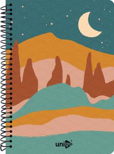 UNIGO Premium Spiral Binding A4 Notebook Single Line - Ruled 100 Pages