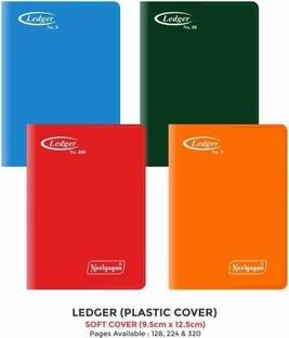 NEELGAGAN Ledger Pocket Size (No. 00), Soft Cover Plastic (PVC) (9.5 X 12.5cm) Regular Notebook Ruled 224 Pages