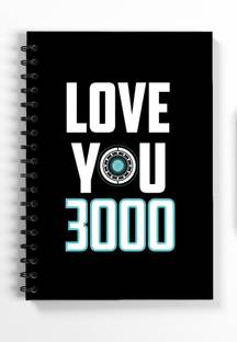 Blue Nexus love you 3000 Nexus Diaries and Notebooks A5 Diary Ruled 140 Pages
