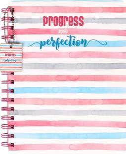 Doodle Chase Progress Wiro Bound Notebook with Bookmark Dangler and Two Sticker Sheets B5 Diary Ruled 160 Pages