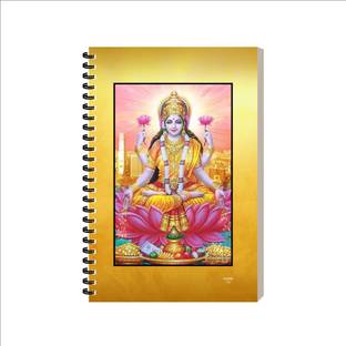 ESCAPER Laxmi Ji Diary For Office, Spiral Notebook, Notepad For Writing Notes, Gifting A5 Diary Ruled 160 Pages