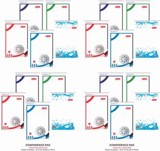 NEELGAGAN Conference Pad 40 Page ( Type : Ruled) A5 Note Pad (14.0 cm x 22.0 cm) Ruled 40 Pages