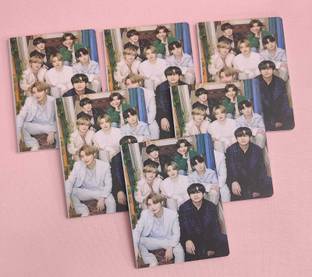 AMANVANI BTS Diary for Kids Boys Return Gifts BTS Theme Party Gifts BTS Notebook Diary Regular Diary Ruled 40 Pages