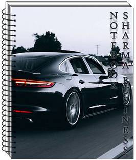 SHARMA BUSINESS Spiral Notebook A4 Size 200 Pages Unruled White Plain Pages Pack of 1 A4 Notebook Unruled 200 Pages