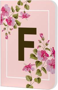 AccuPrints Initial F Premium Soft Bound Notebook A5 Diary Ruled 200 Pages
