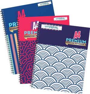 UNIPAL NOTEBOOK A4 Notebook UNRULED / PLAIN 200 Pages