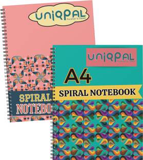UNIQPAL SET OF 2 A4 Notebook RULED /LINE 200 Pages