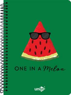 UNIGO Premium Spiral Binding A4 Notebook Single Line - Ruled 100 Pages